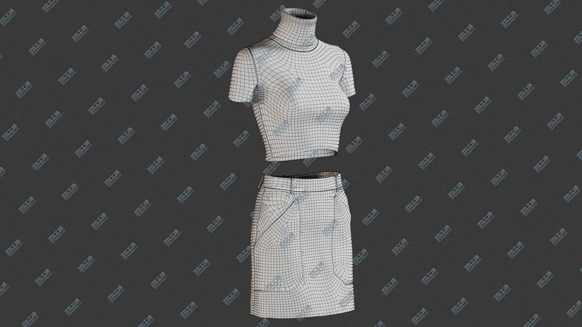 images/goods_img/202104091/Women's Skirt with TShirt 1 3D model/3.jpg